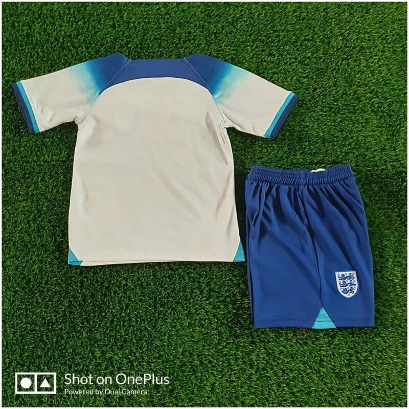 Kids England Home Jersey FIFA World Cup Qatar 2022