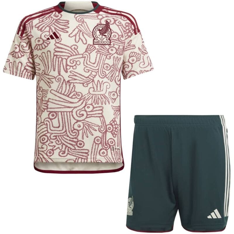 Kids Mexico Away Jersey FIFA World Cup Qatar 2022
