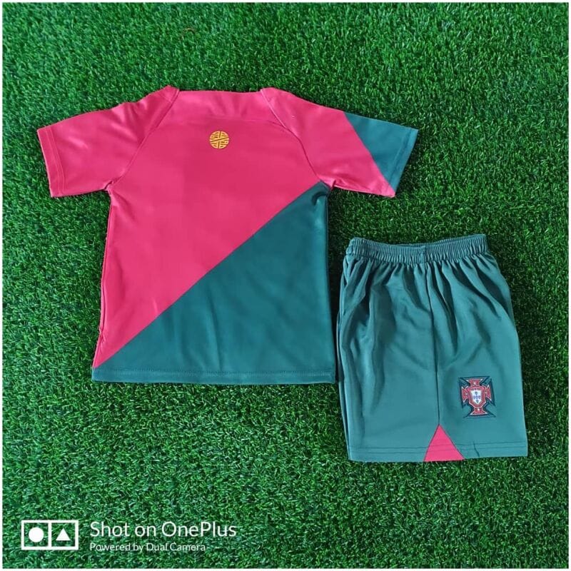 Kids Portugal Home Jersey FIFA World Cup Qatar 2022