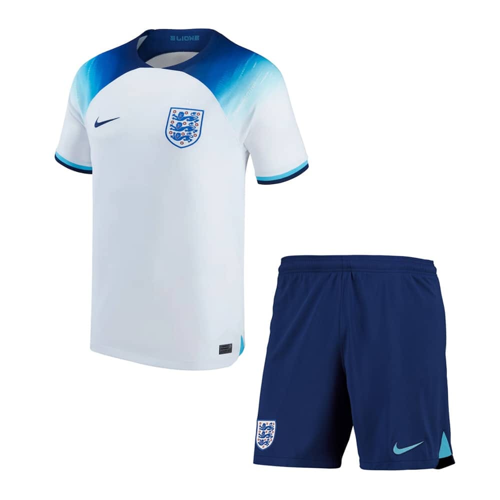 Kids England Home Jersey FIFA World Cup Qatar 2022