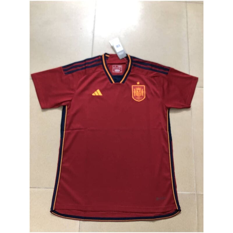 Mens Spain Home Jersey FIFA World Cup Qatar 2022