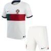 Kids Portugal Away Jersey FIFA World Cup Qatar 2022
