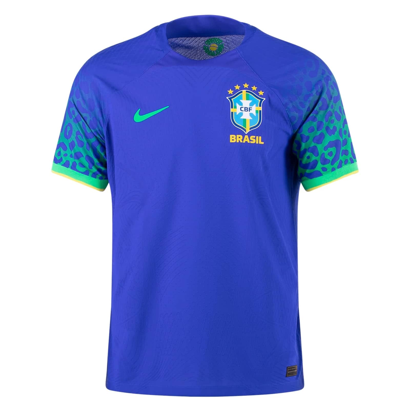 Mens Brazil Away Vapor Match Authentic Jersey FIFA World Cup Qatar 2022 – Match