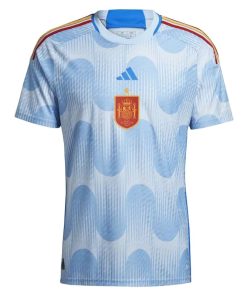 Mens Spain Away Authentic Jersey FIFA World Cup Qatar 2022 – Match