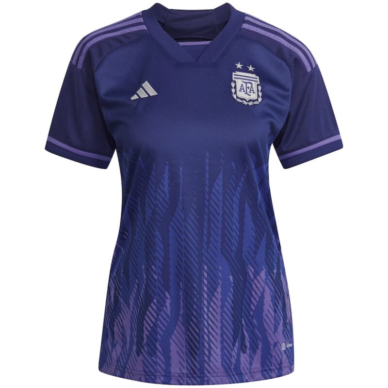 Womens Argentina Away Jersey FIFA World Cup Qatar 2022??3 stars??