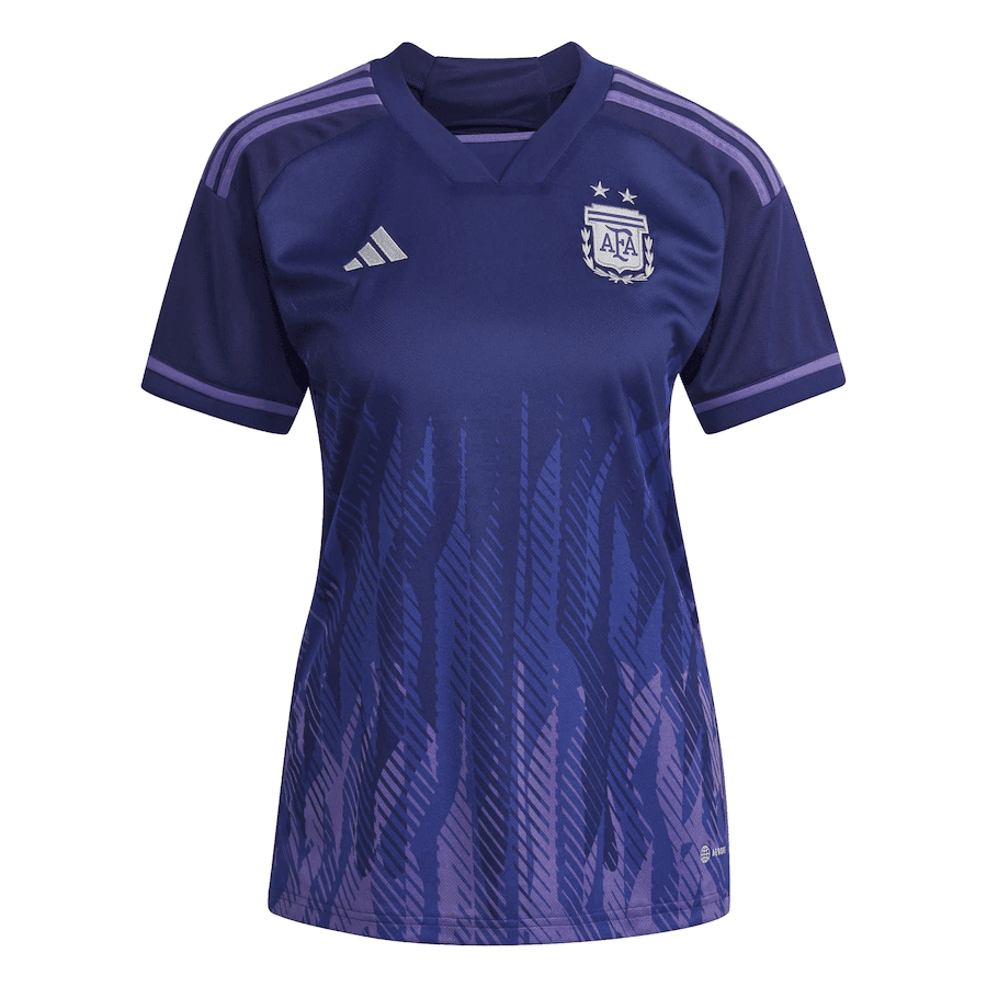 Womens Argentina Away Jersey FIFA World Cup Qatar 2022??3 stars??