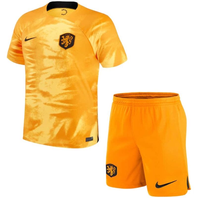 Kinder Niederlande Heimtrikot FIFA Fussball-Weltmeisterschaft Katar 2022