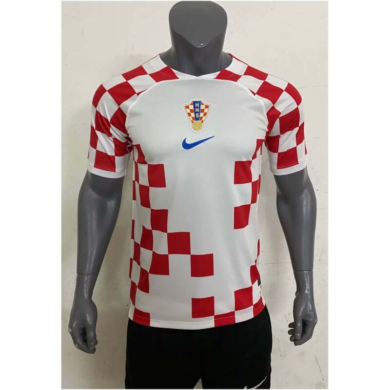 Mens Croatia Home Jersey FIFA World Cup Qatar 2022