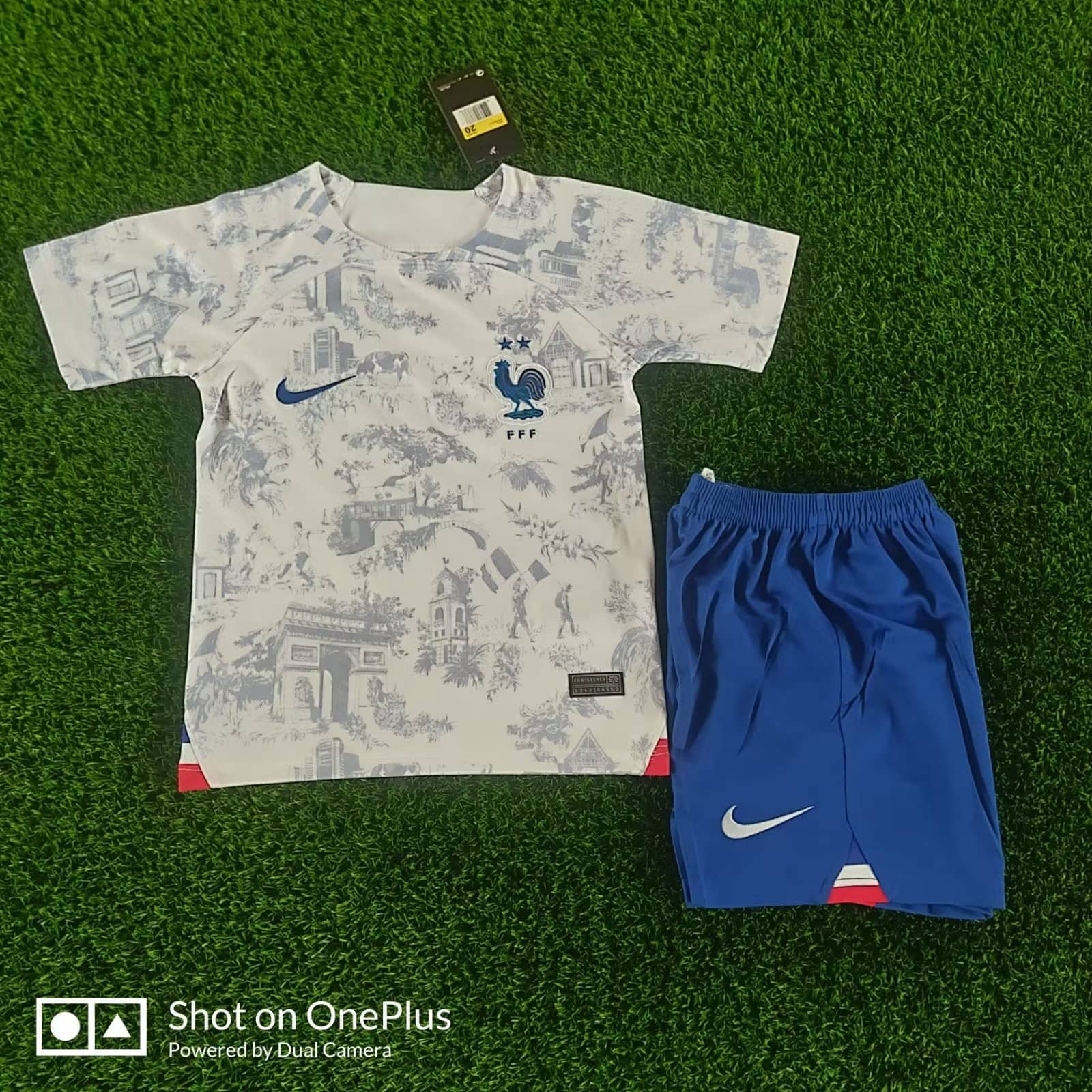 Kids France Away Jersey FIFA World Cup Qatar 2022