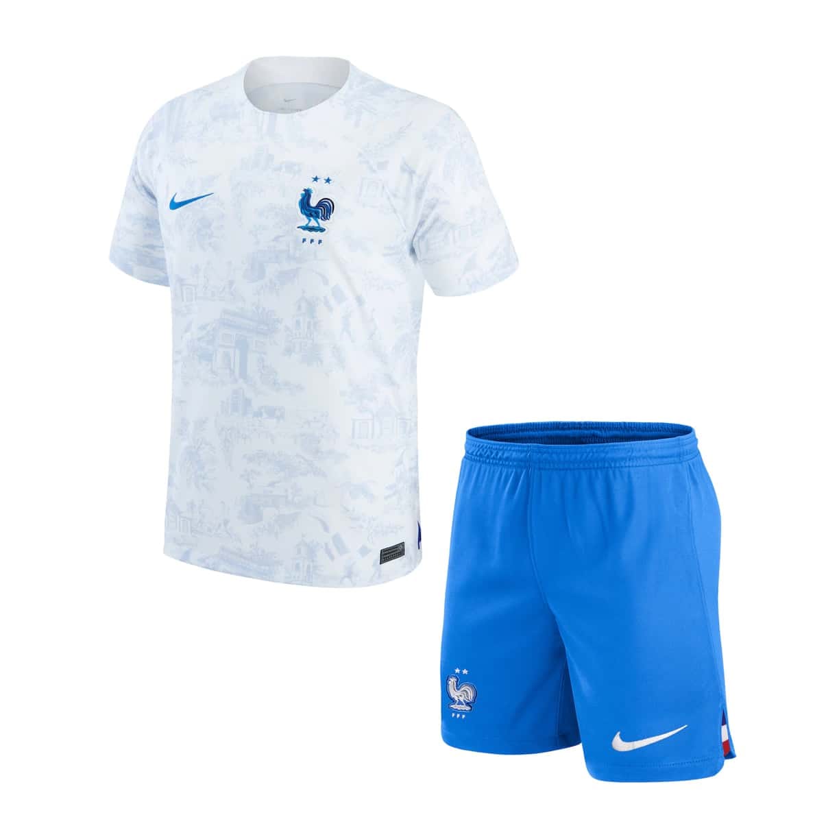 Kids France Away Jersey FIFA World Cup Qatar 2022