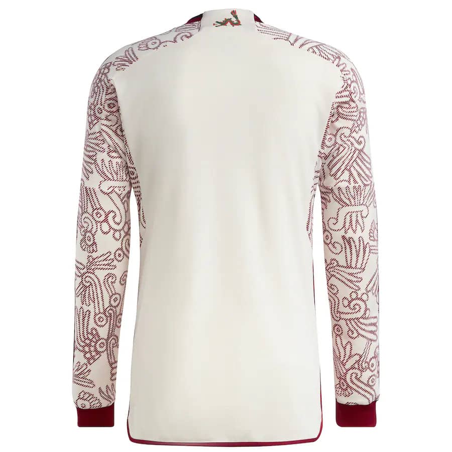 Mens Mexico Away Jersey Long Sleeve FIFA World Cup Qatar 2022