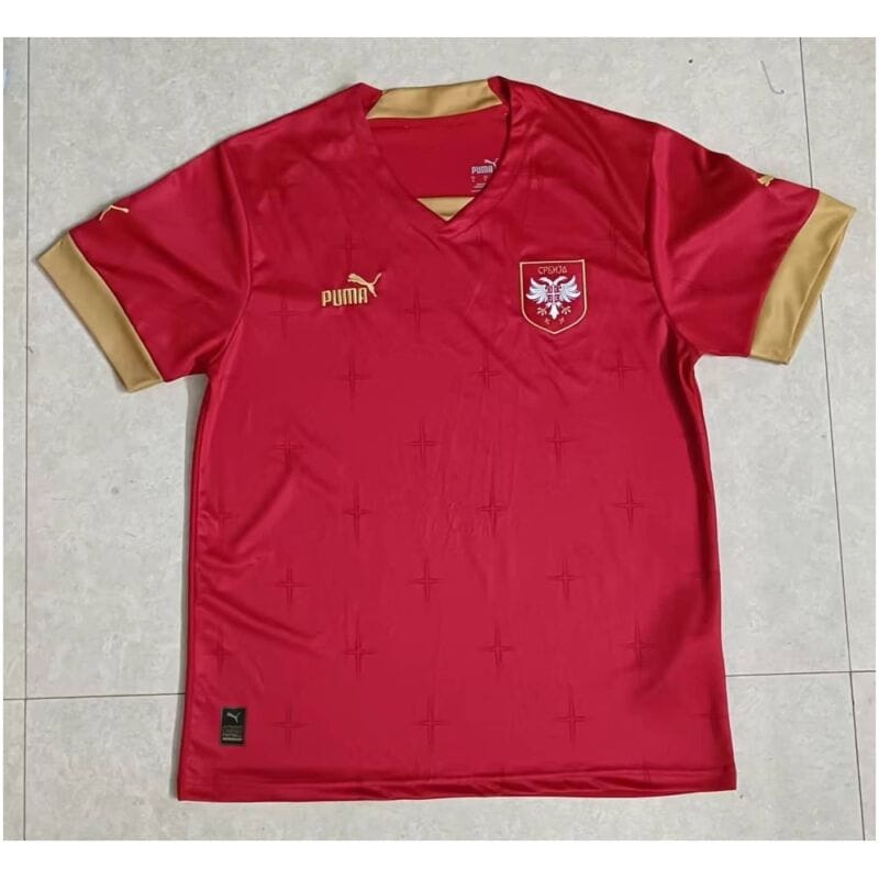 Mens Serbia Home Jersey FIFA World Cup Qatar 2022