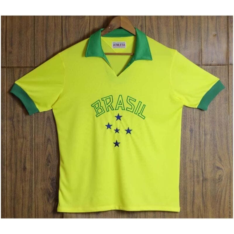 Herren Brasilien Retro Heim Trikot 1958