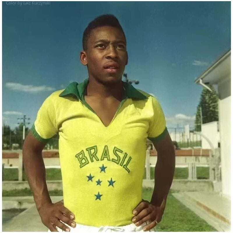 Herren Brasilien Retro Heim Trikot 1958