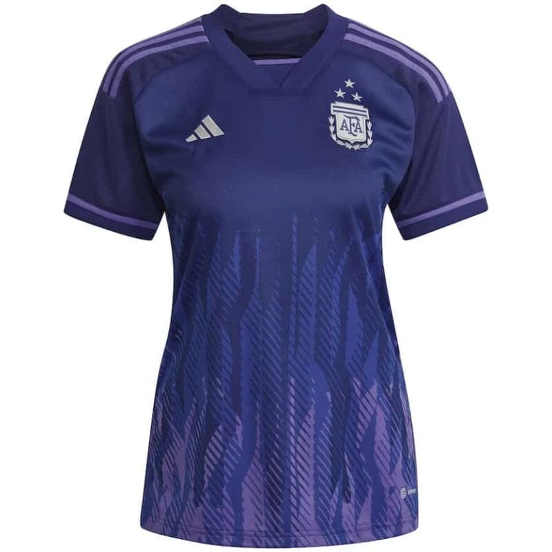 Womens Argentina 3-Star Away Jersey FIFA World Cup Qatar Champions 2022