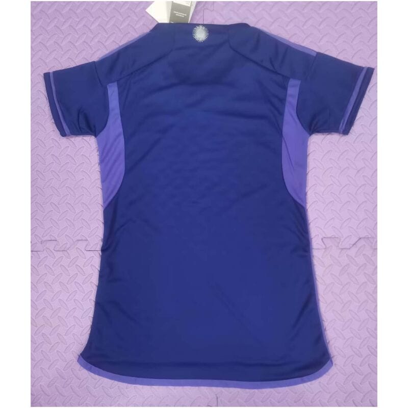 Womens Argentina 3-Star Away Jersey FIFA World Cup Qatar Champions 2022