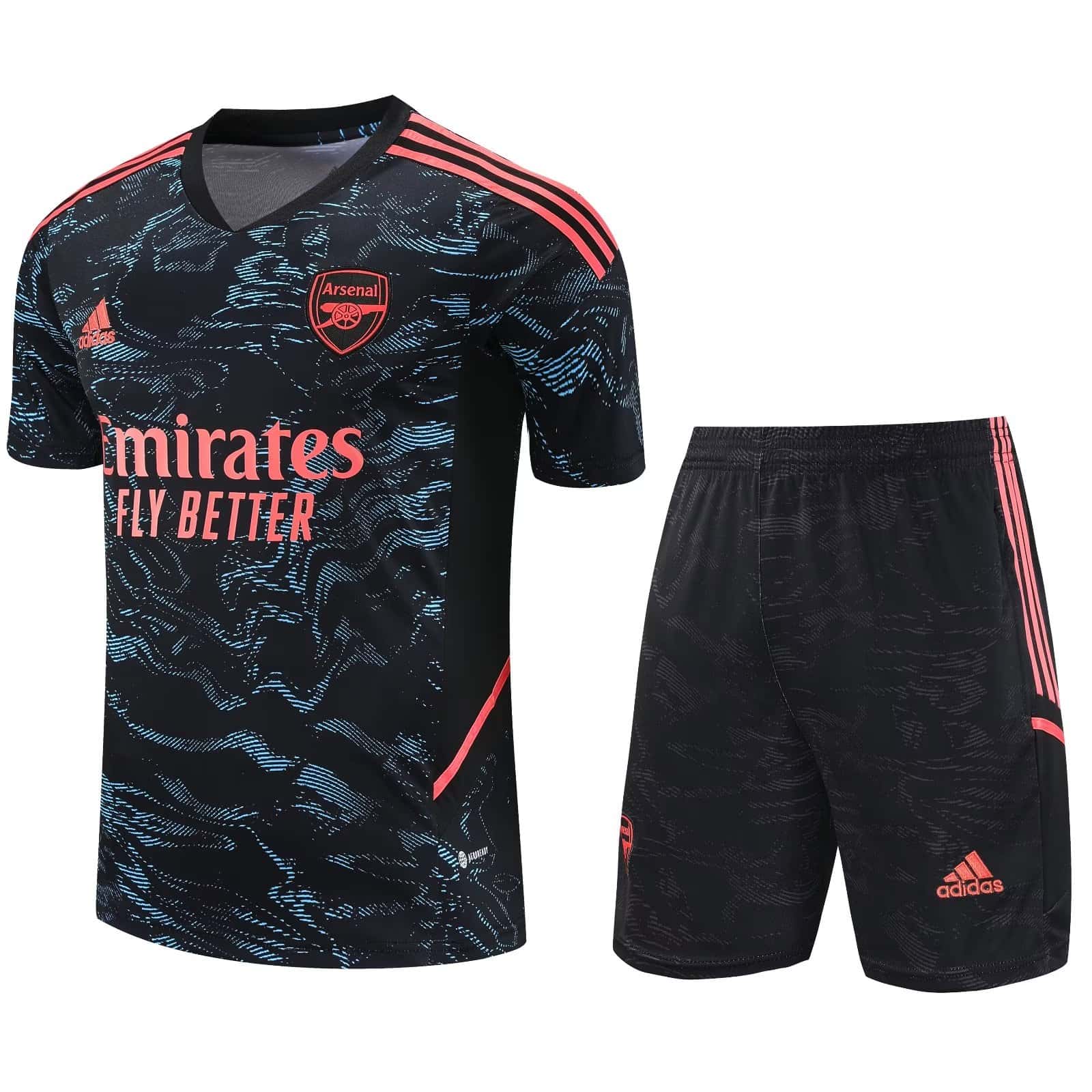 Mens Arsenal Short Training Suit Black 2023/24