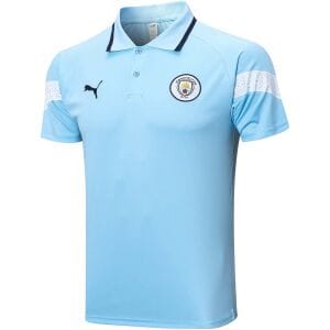 Mens Manchester City Polo Shirt Light Blue 2023/24