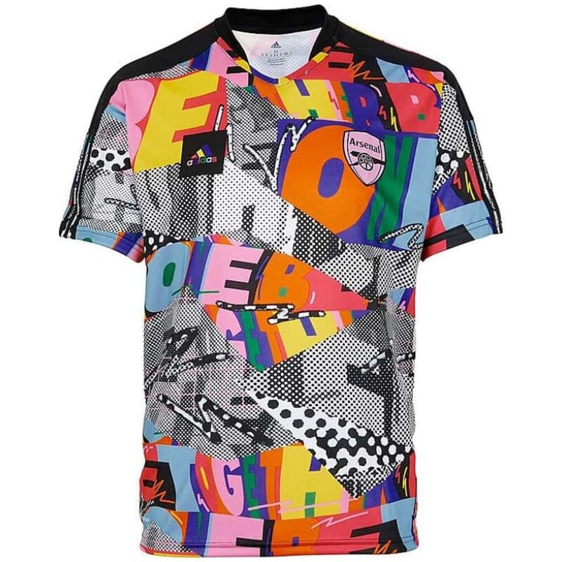 Mens Arsenal Adidas Tiro Pride Jersey Love Unites Football Shirt 2023/24
