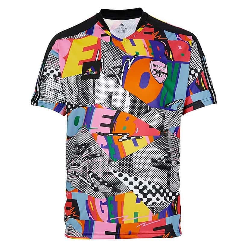 Mens Arsenal Adidas Tiro Pride Jersey Love Unites Football Shirt 2023/24