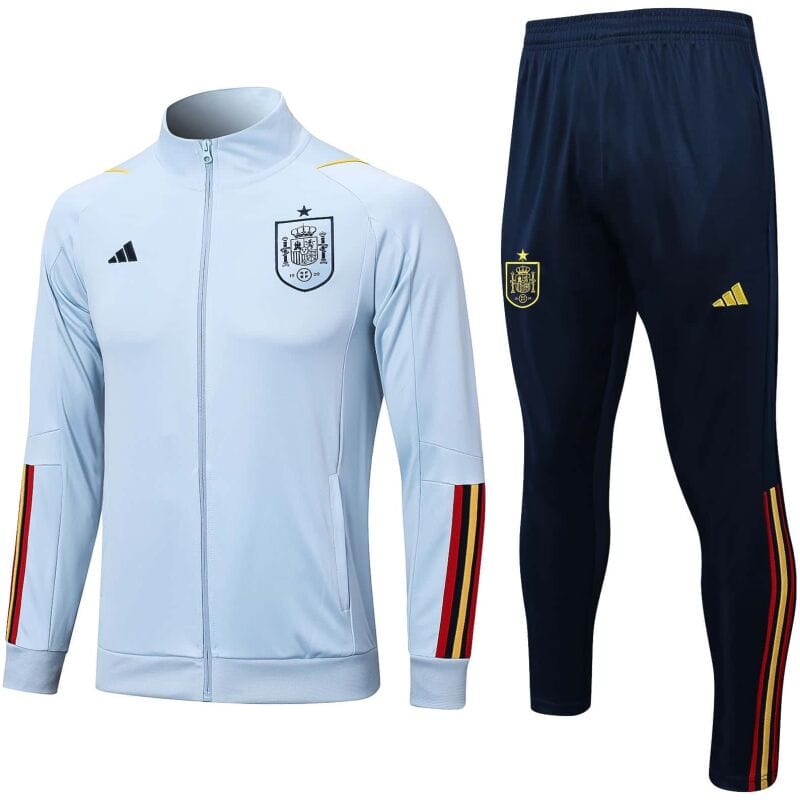 Mens Spain Jacket + Pants Training Suit Off Blue 2023