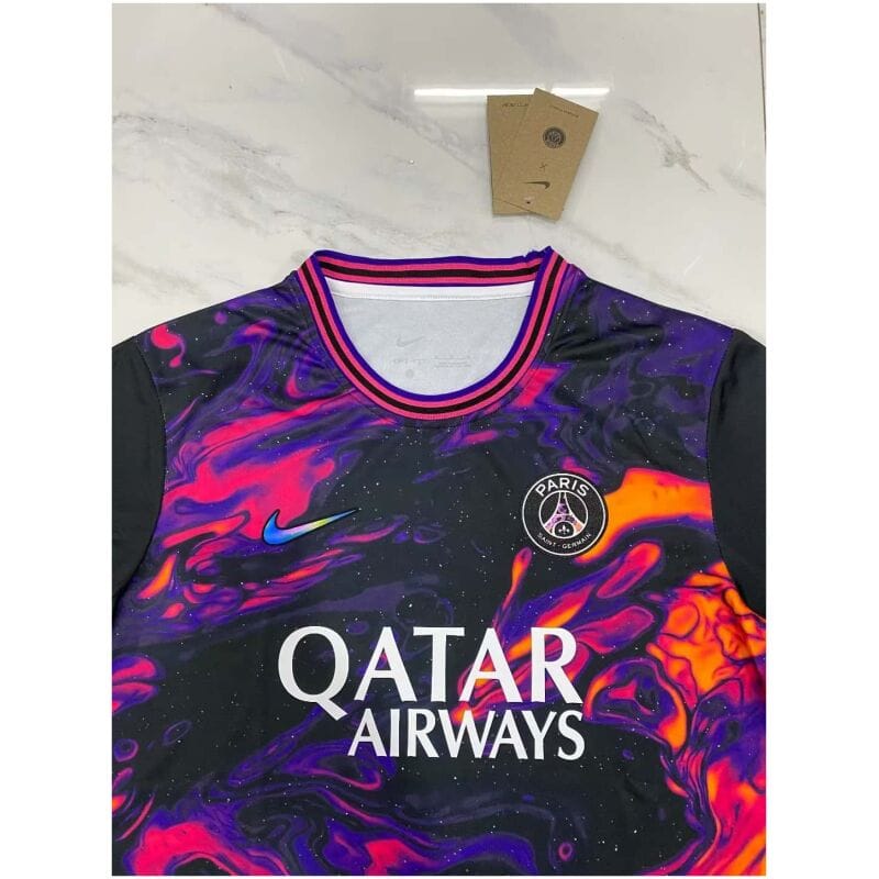 Mens PSG Pre-Match Top Short Training Jersey Black 2023/24