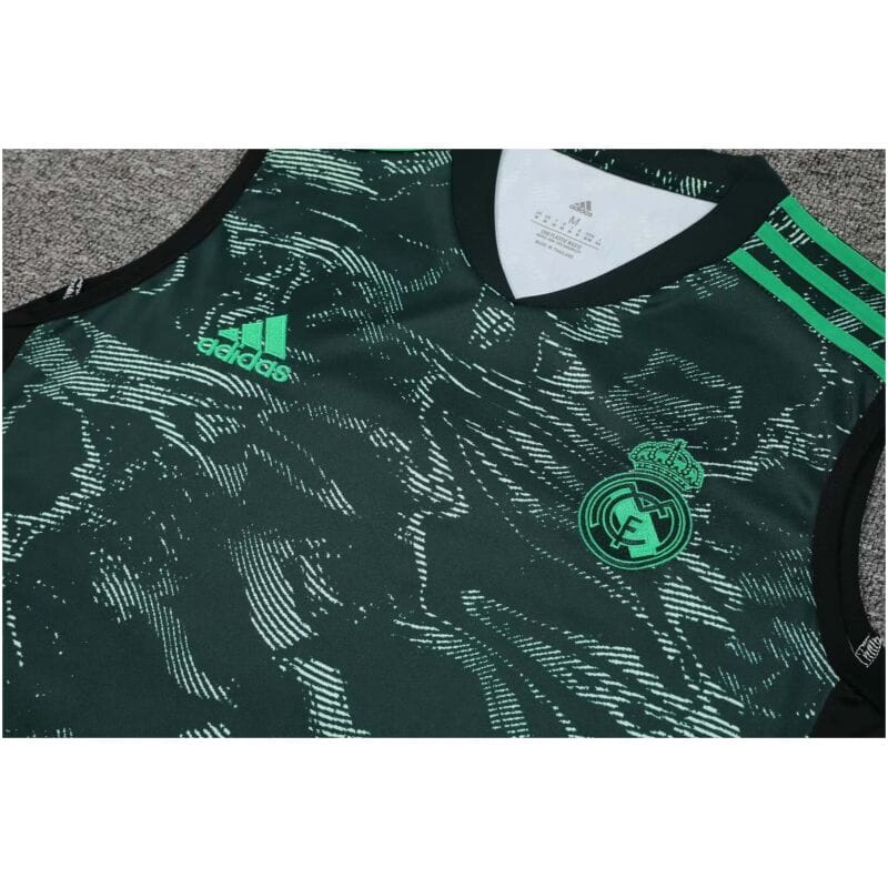 Mens Real Madrid Singlet Suit Green 2023/24