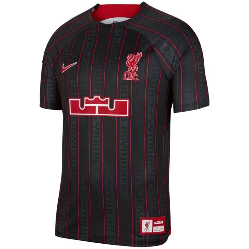 Mens Liverpool X Lebron James 2023/24 Jersey Anthracite/Gym Red