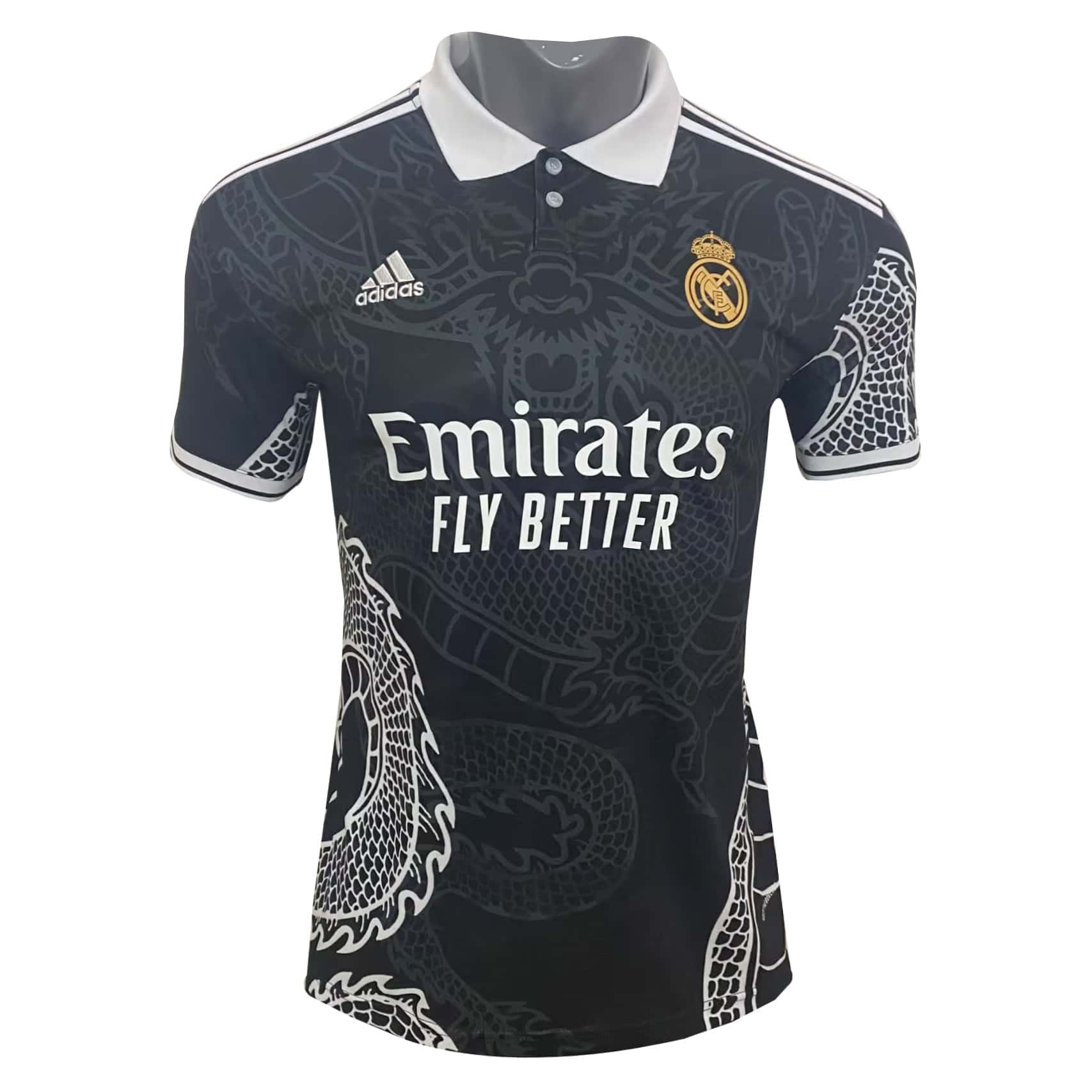 Herren Real Madrid Sonderausgabe Schwarzer Drachen Trikot 2023/24