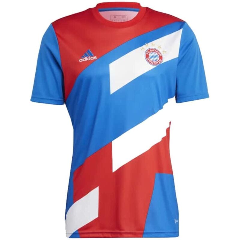 Mens Bayern Munich Pre-Match Top Short Training Jersey Blue 2023/24