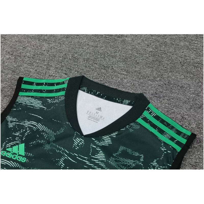 Mens Real Madrid Singlet Suit Green 2023/24