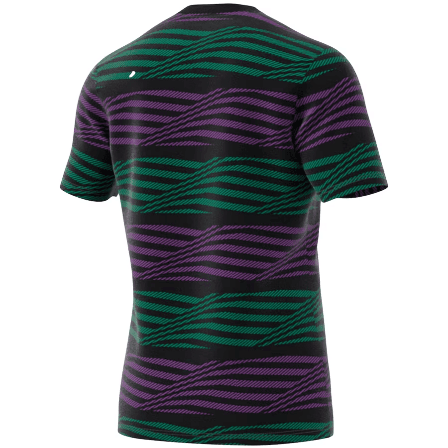 Herren Real Madrid Pre-Match Top Kurzes Trainingstrikot Schwarz 2023/24