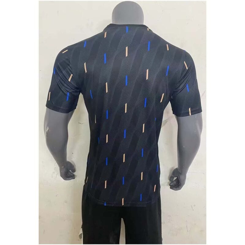 Mens Manchester United Pre-Match Top Short Training Jersey Black 2023/24