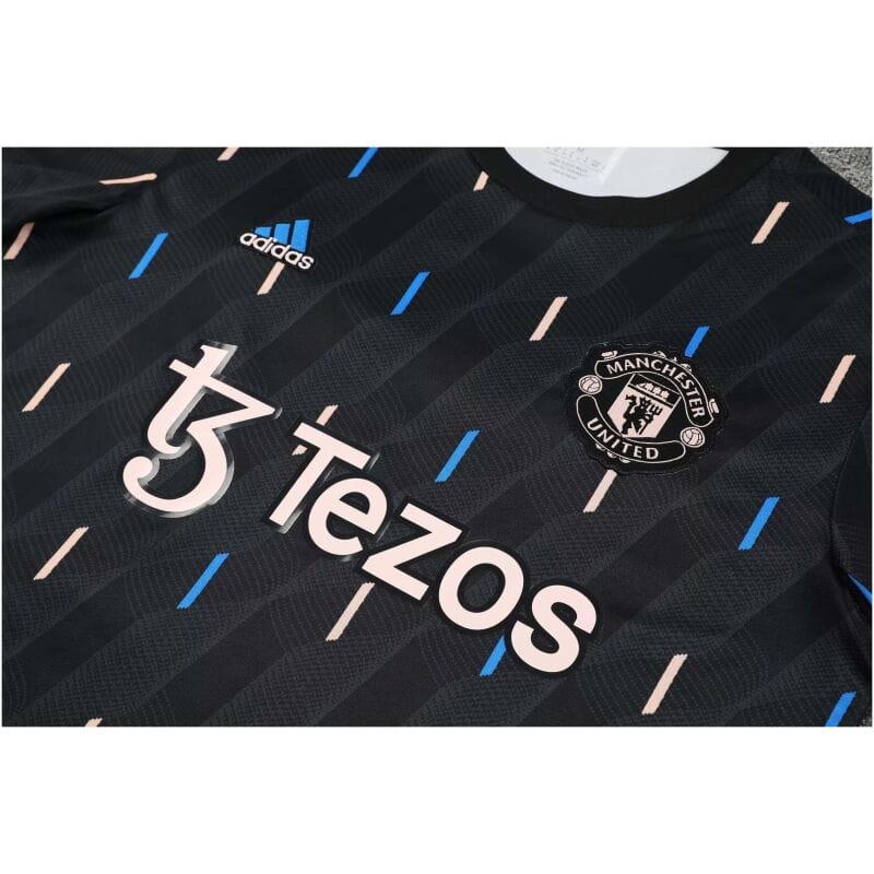 Mens Manchester United Short Training Suit Black 2023/24