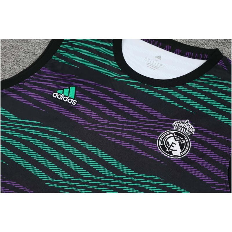 Mens Real Madrid Singlet Suit Green – Purple 2023/24