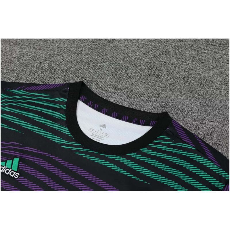 Herren Real Madrid Kurzer Trainingsanzug Grün - Lila 2023/24
