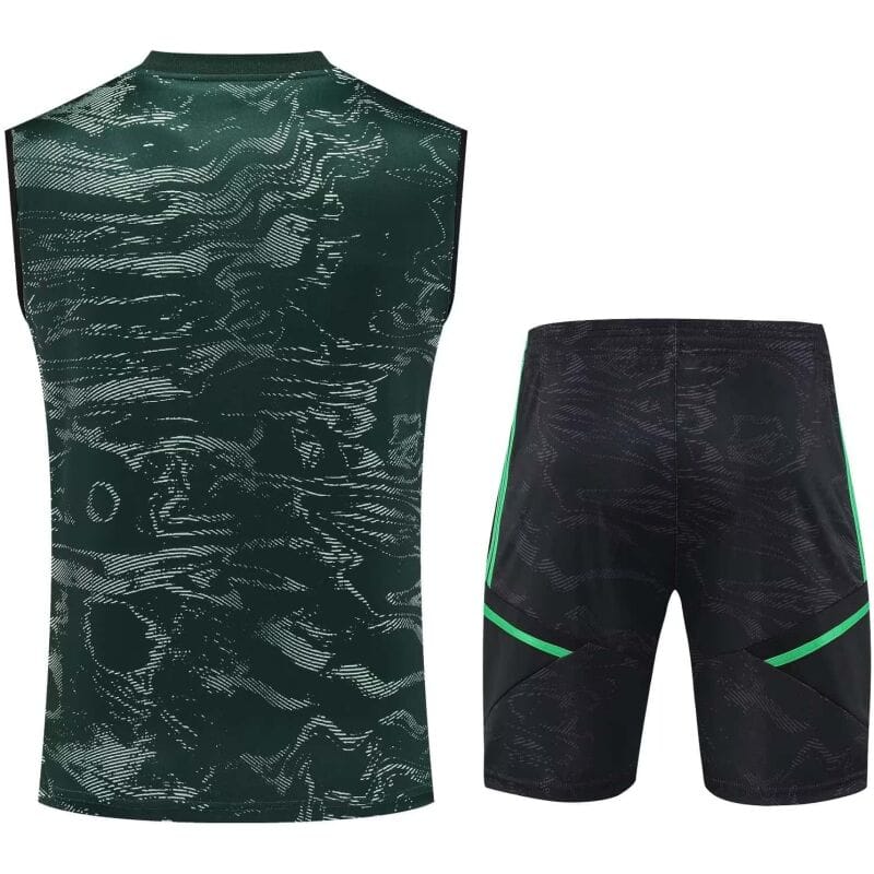 Mens Real Madrid Singlet Suit Green 2023/24