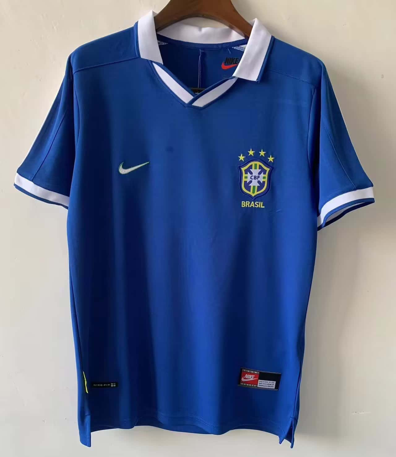 Mens Brazil Retro Away Jersey 1997