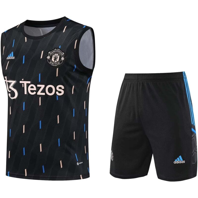 Mens Manchester United Singlet Suit Black 2023/24
