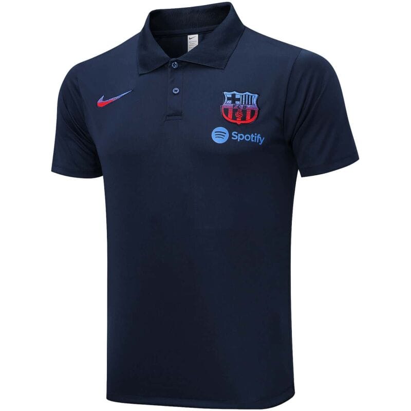 Mens Barcelona Polo Shirt Royal 2023/24