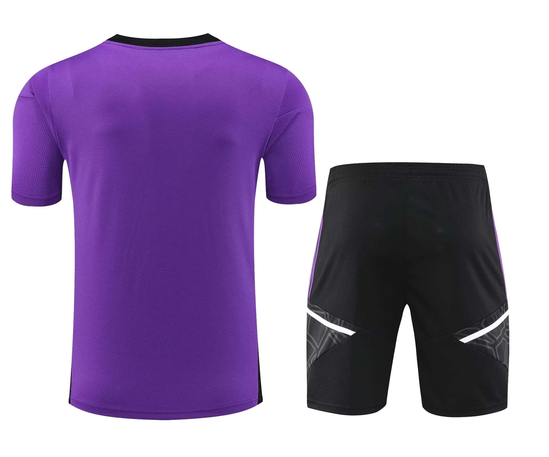 Herren Real Madrid Kurzer Trainingsanzug Lila 2023/24