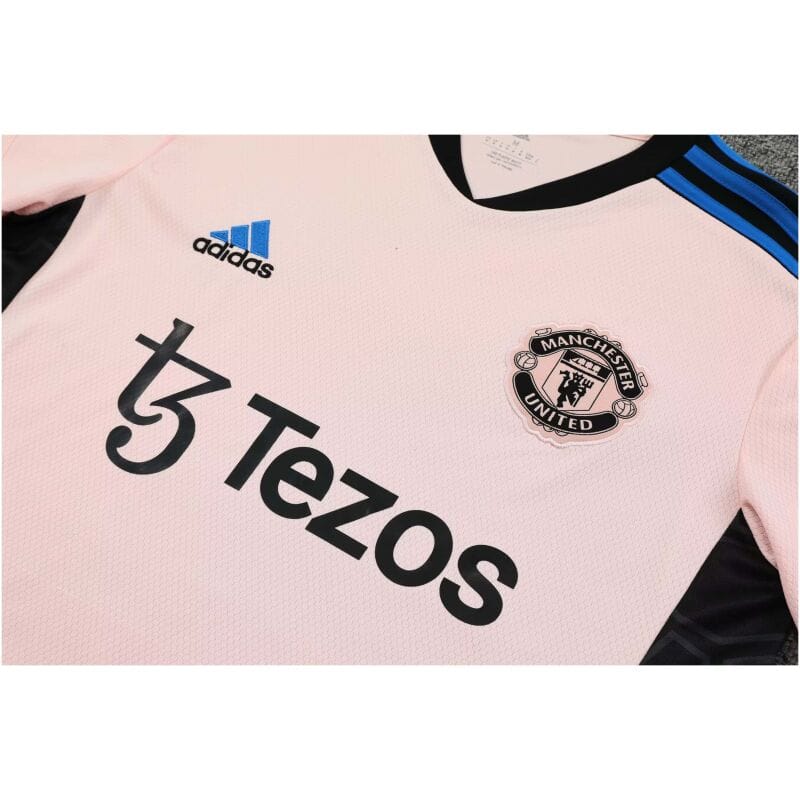 Mens Manchester United Short Training Suit Pink 2023/24
