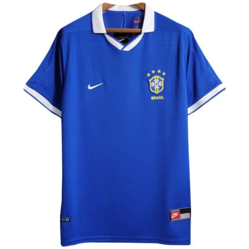 Mens Brazil Retro Away Jersey 1997