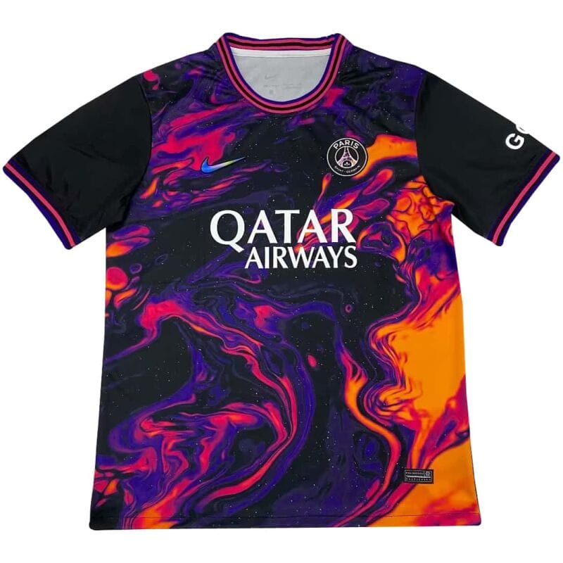 Mens PSG Pre-Match Top Short Training Jersey Black 2023/24