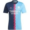 Mens Arsenal Pre-Match Top Short Training Jersey Light Blue 2023/24
