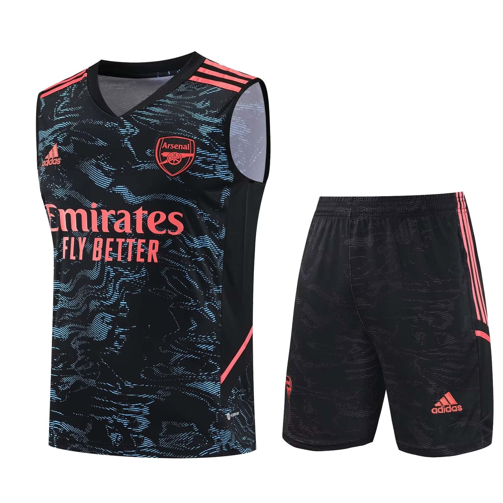 Herren Arsenal Singlet Anzug Schwarz 2023/24