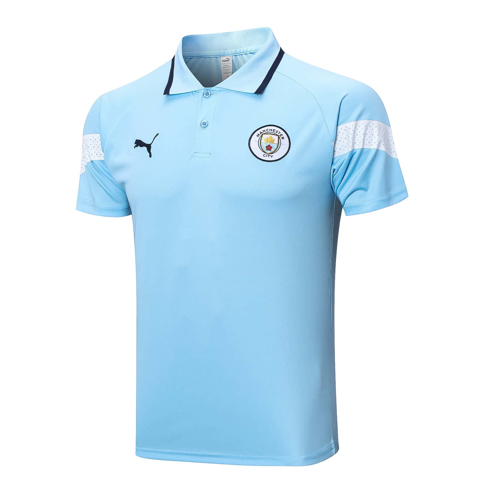 Mens Manchester City Polo Shirt Light Blue 2023/24