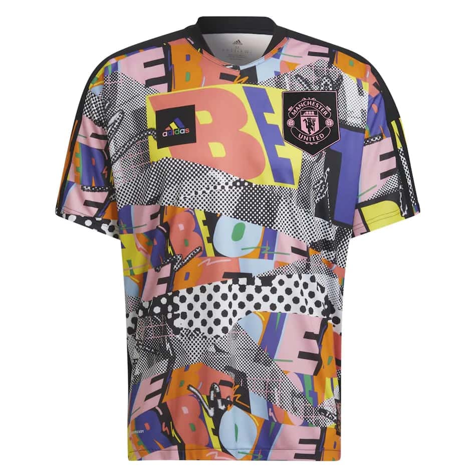 Mens Manchester United Adidas Tiro Pride Jersey Love Unites Football Shirt 2023/24