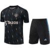 Mens Manchester United Short Training Suit Black 2023/24