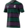 Mens Real Madrid Pre-Match Top Short Training Jersey Black 2023/24